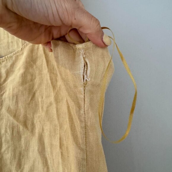 Massimo Dutti yellow linen maxi dress - Picture 6 of 6